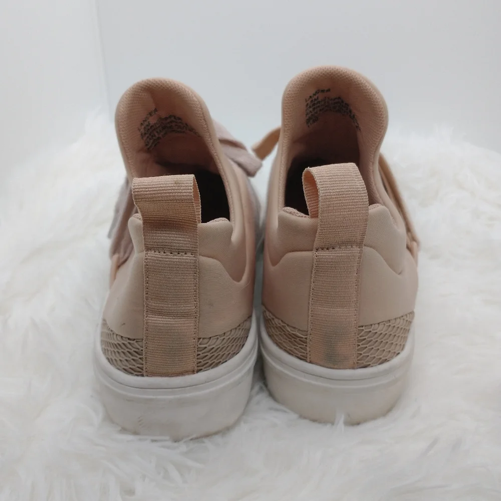 Steve Madden Lancer Blush Pinkish Tan Trainers Sneakers Lace Up Women's Size 6.5 - Picture 4 of 9